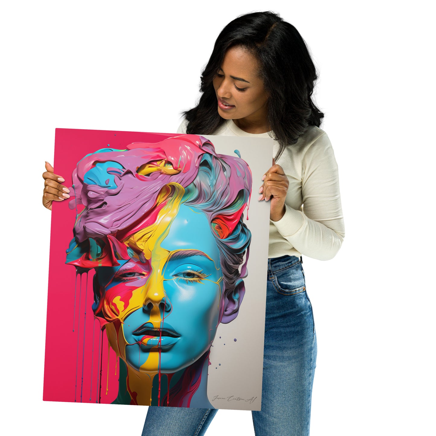 Metal prints, Plastica Woman