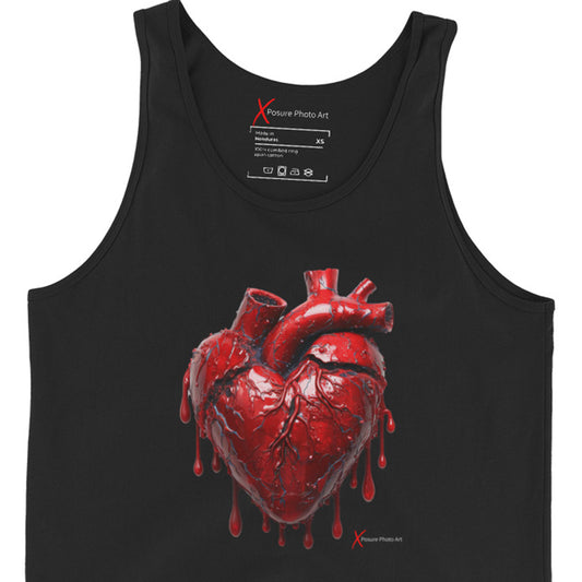 Unisex Tank Top, Bleeding Heart