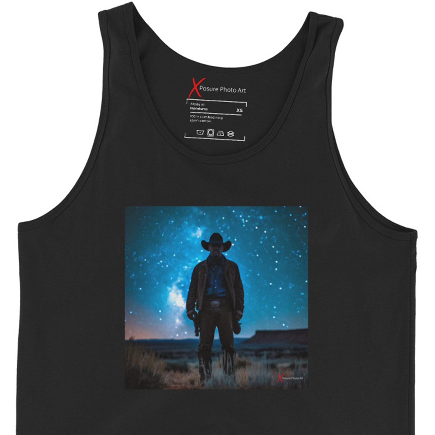 Unisex Tank Top, Night Cowboy