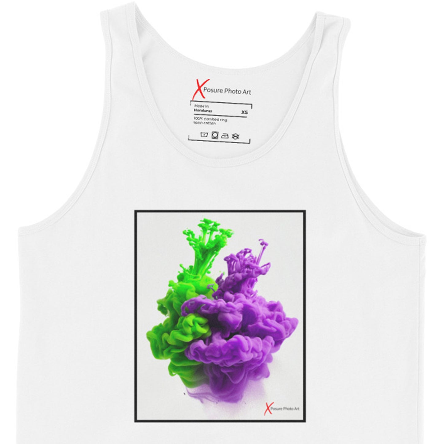 Unisex Tank Top, Purple Green Hug