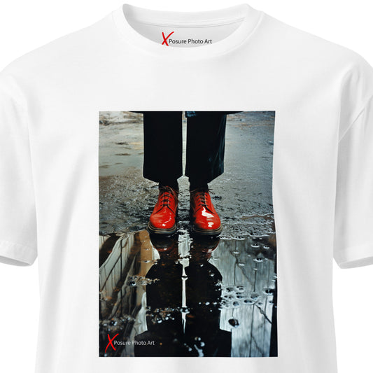 Unisex premium t-shirt, Red Shiny Shoes