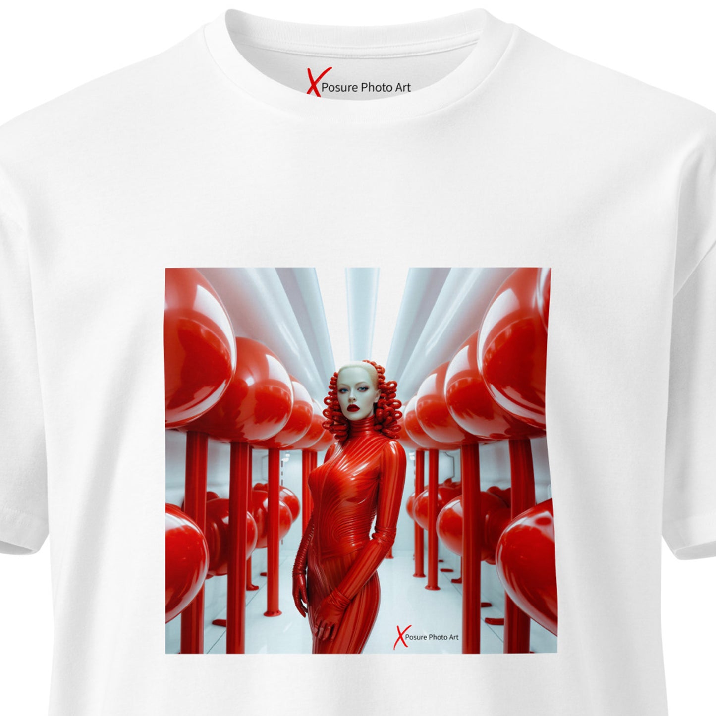 Unisex premium t-shirt, Latex in Red