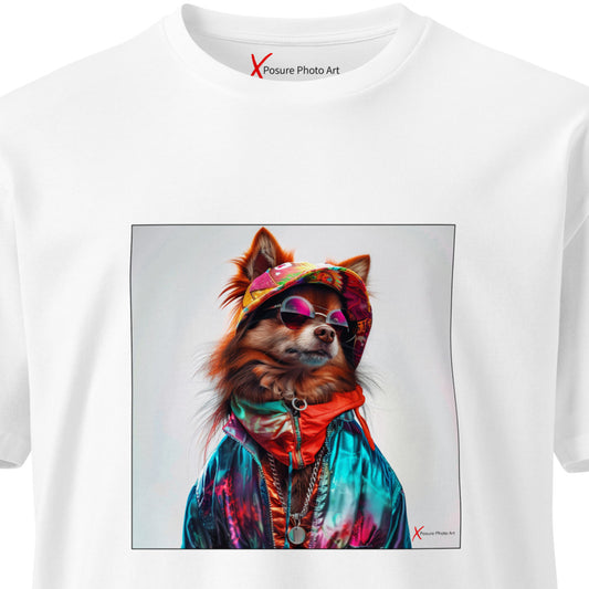 Unisex premium t-shirt, Pomeranian Portrait