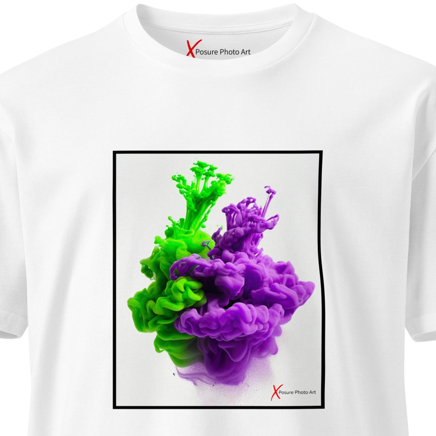 Unisex premium t-shirt, Purple Green Hug