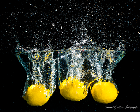 Metal prints, Lemon Splash