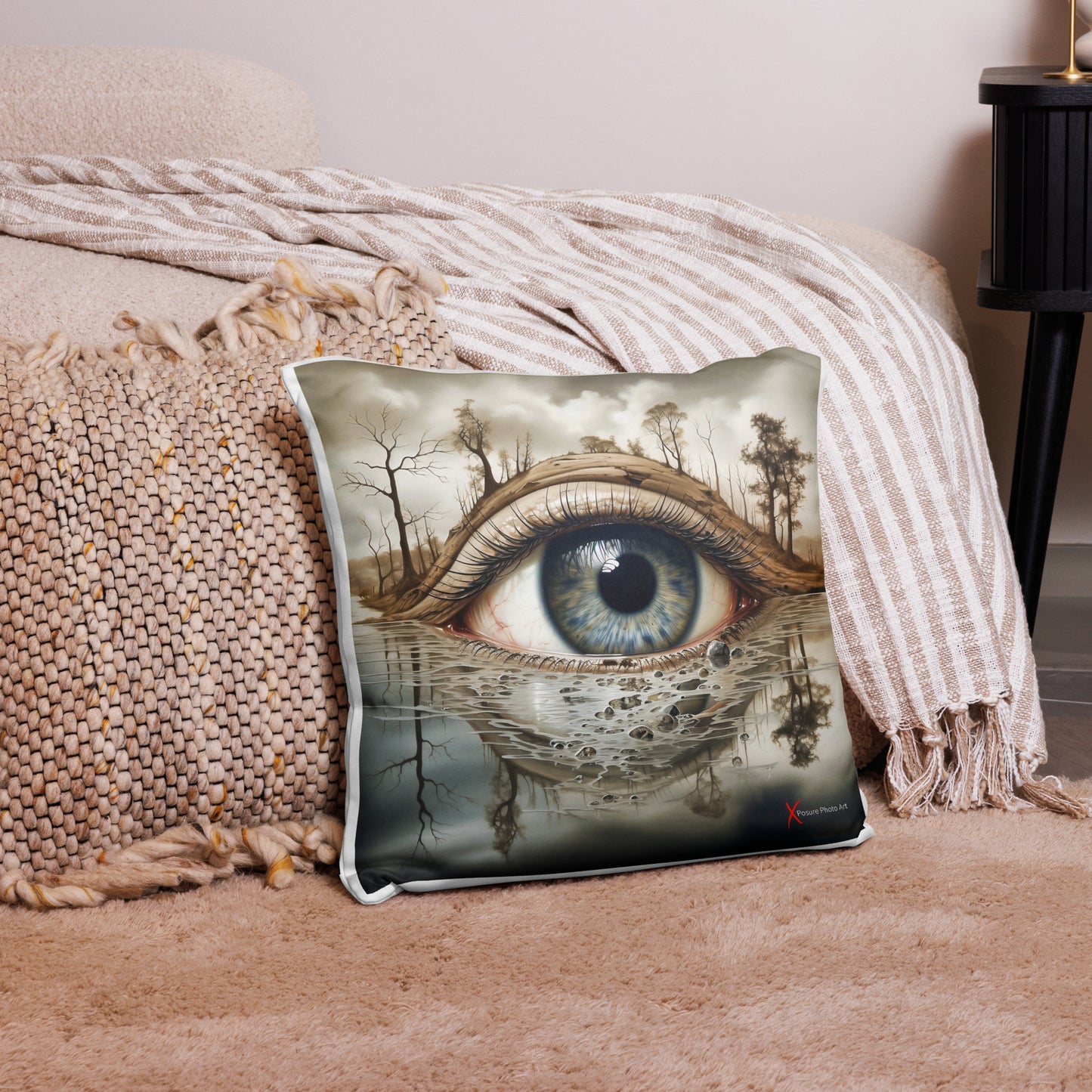 Xposure Custom Pillow-18”x18”-Nature Eye