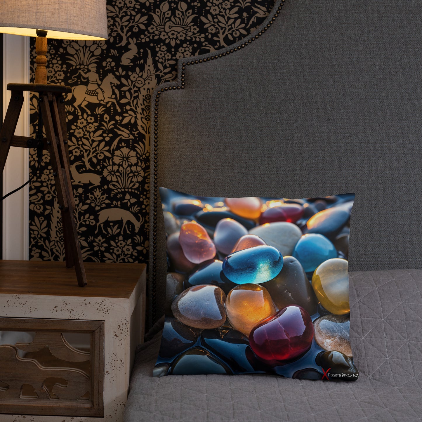 Xposure Custom Pillow-18”x18”- Pebbles