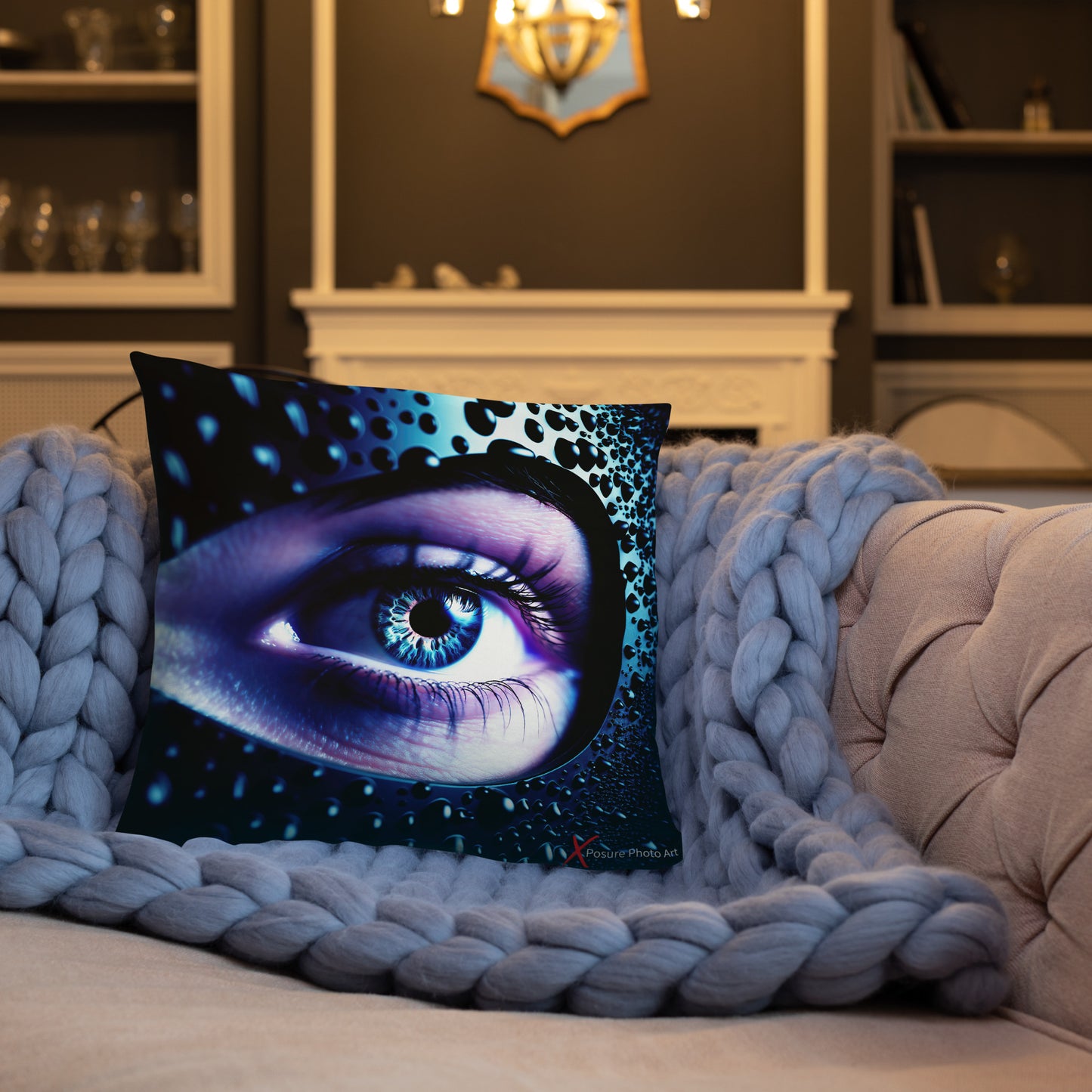 Xposure Custom Pillow-18”x18”- Leather Eye