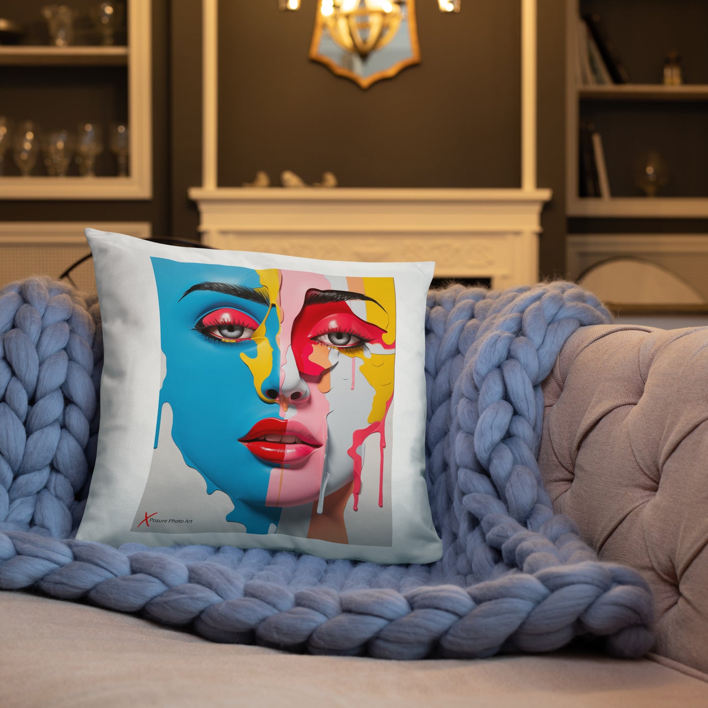 Xposure Custom Pillow-18”x18”-Plastica Girl