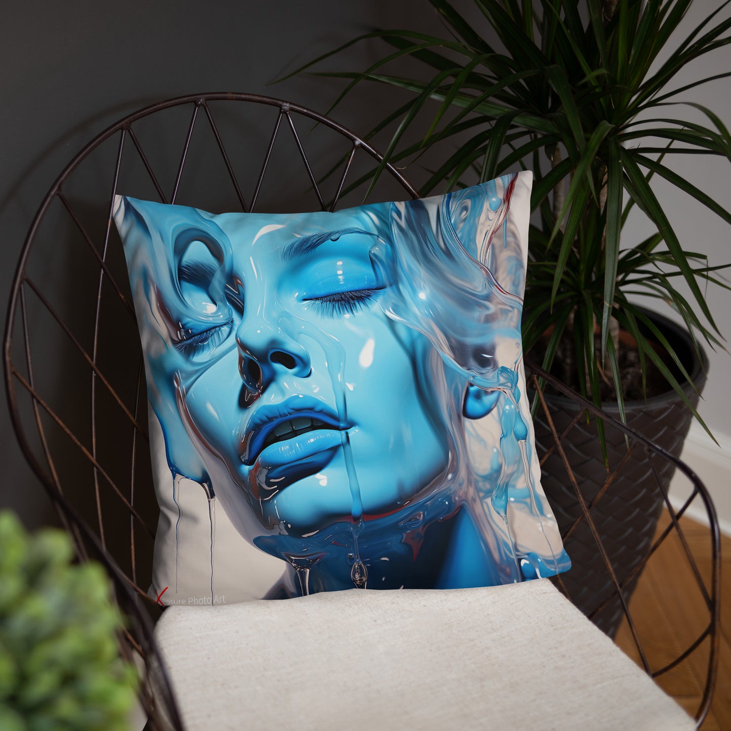 Xposure Custom Pillow-18”x18”-Fluids