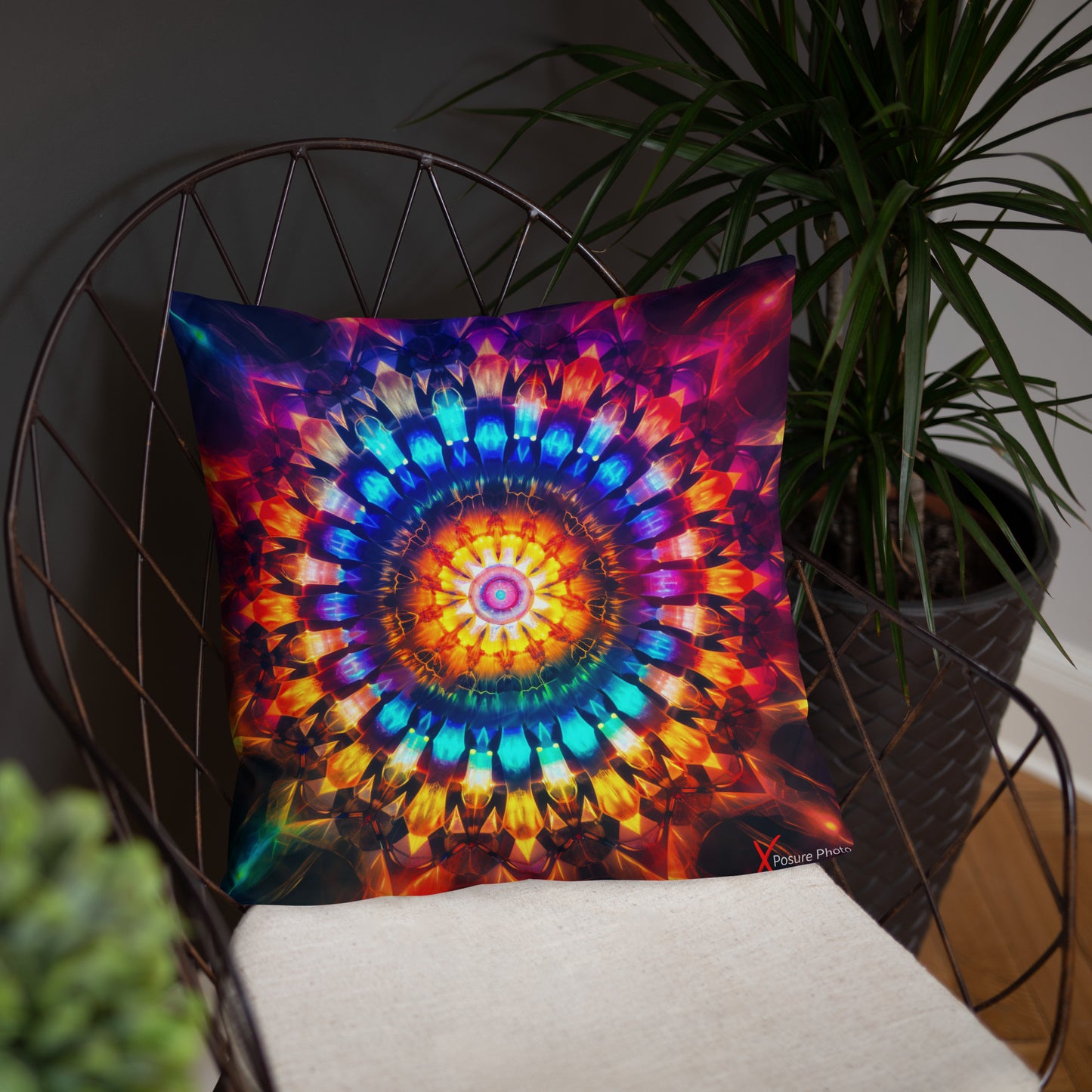 Xposure Custom Pillow-18”x18”-Kaleidoscope