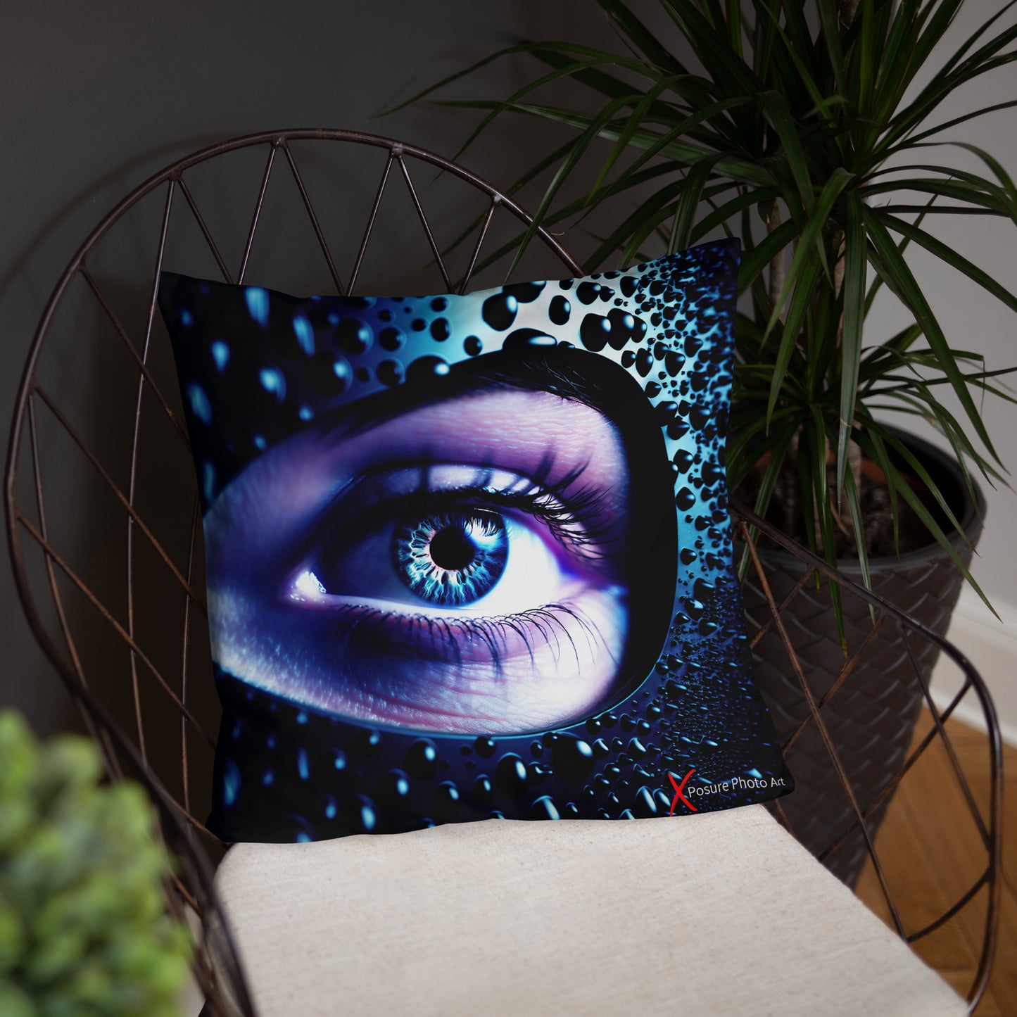 Xposure Custom Pillow-18”x18”- Leather Eye