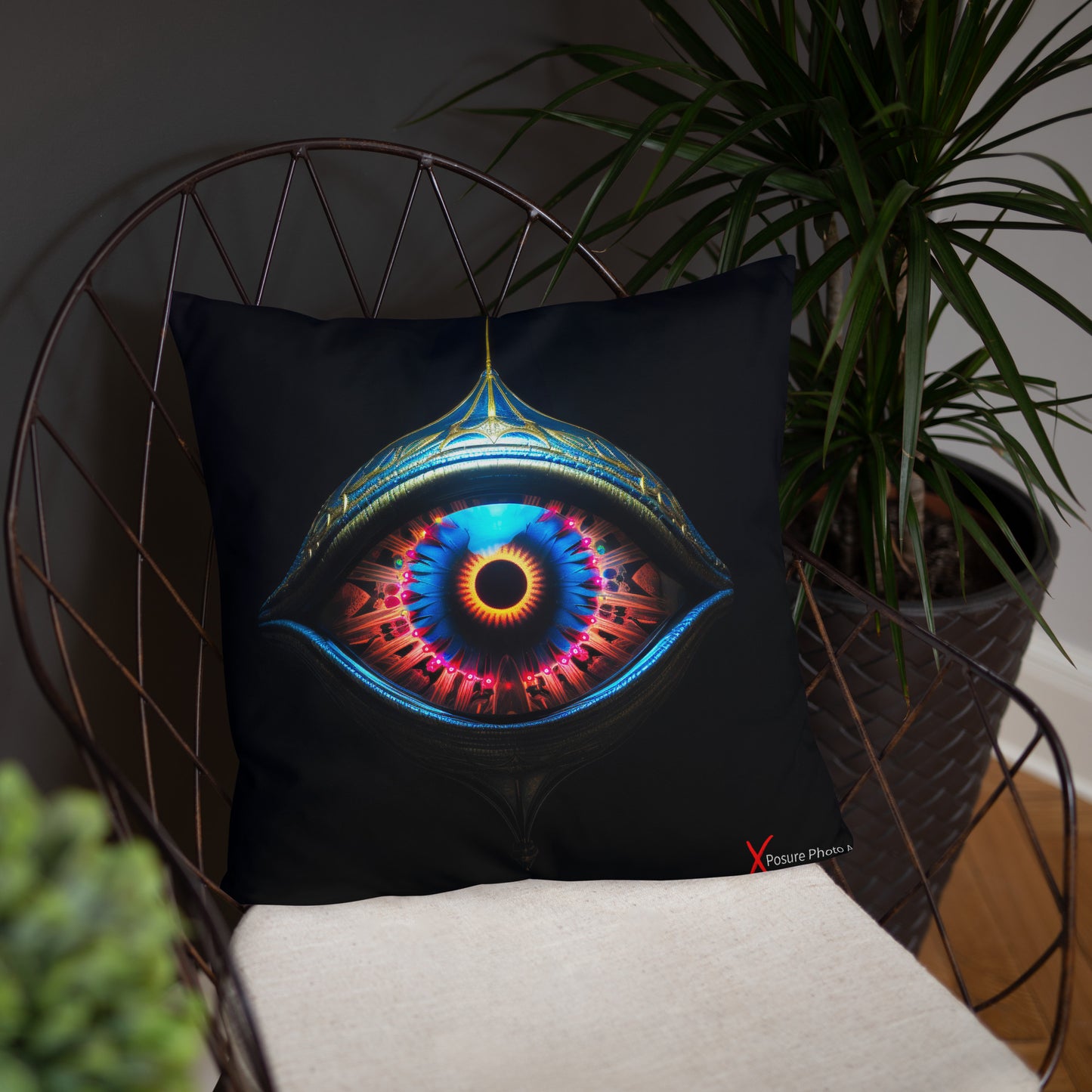 Xposure Custom Pillow-18”x18”-Cyber Eye