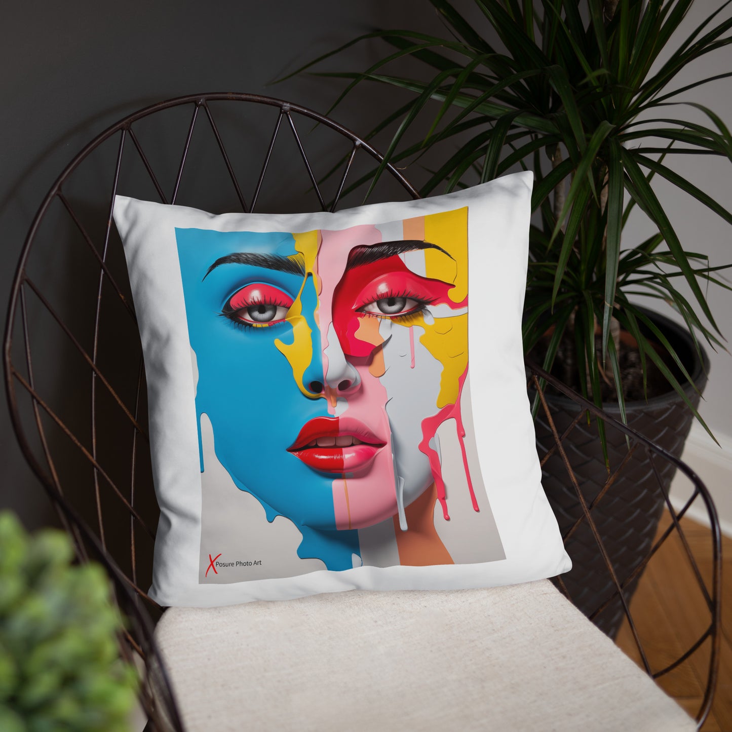 Xposure Custom Pillow-18”x18”-Plastica Girl