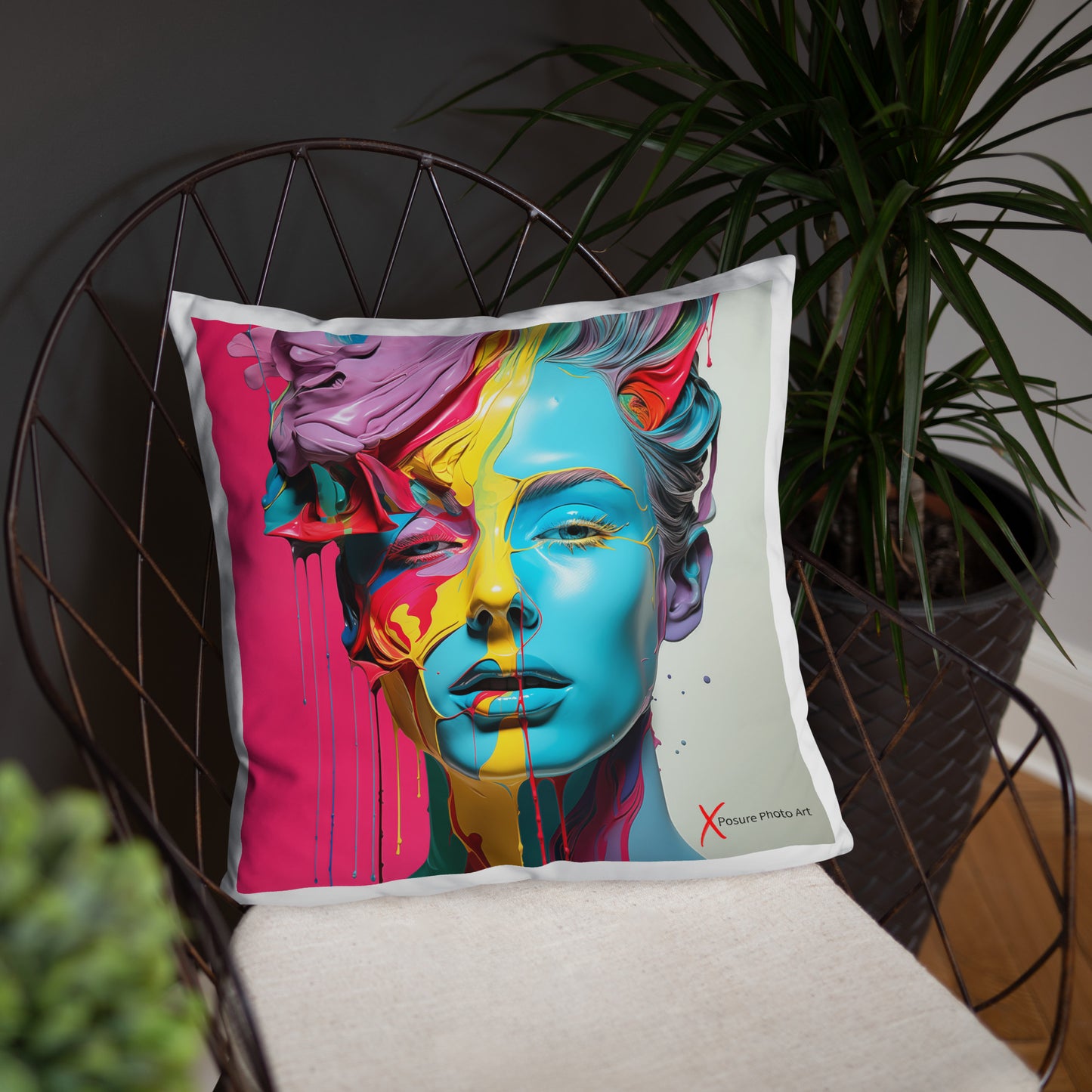 Xposure Custom Pillow-18”x18”- Plastica Girl