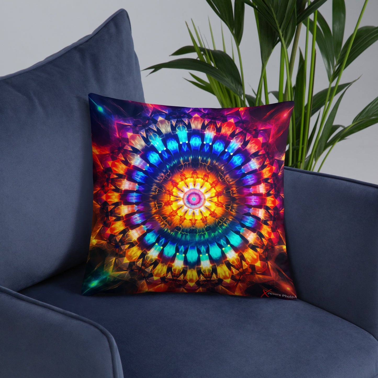 Xposure Custom Pillow-18”x18”-Kaleidoscope