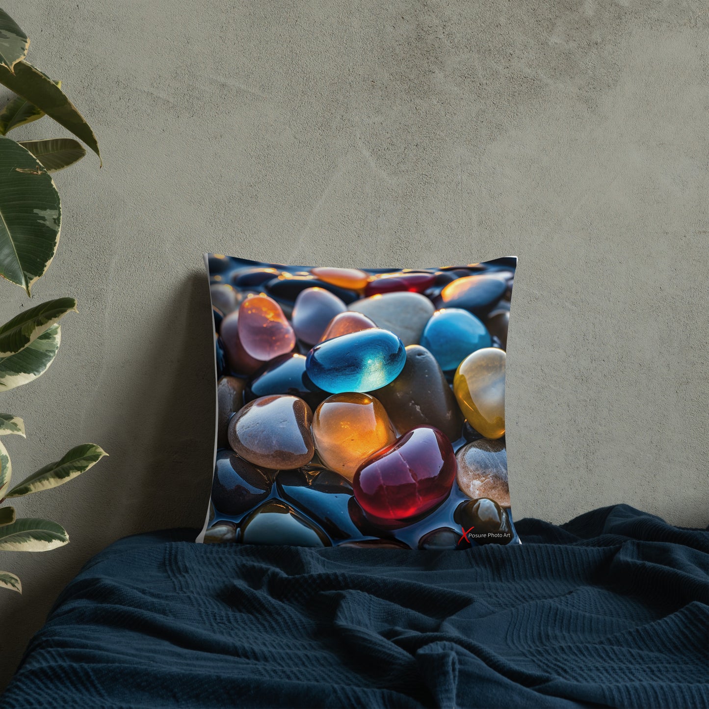 Xposure Custom Pillow-18”x18”- Pebbles