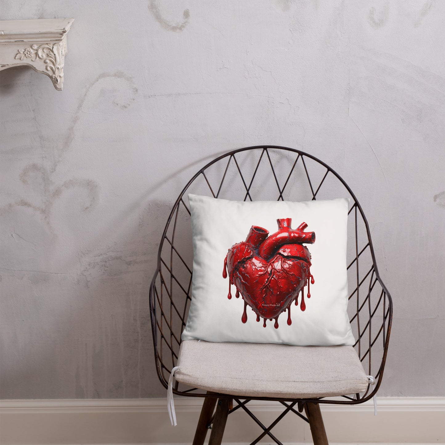 Xposure Custom Pillow-18”x18”-Bleeding Heart