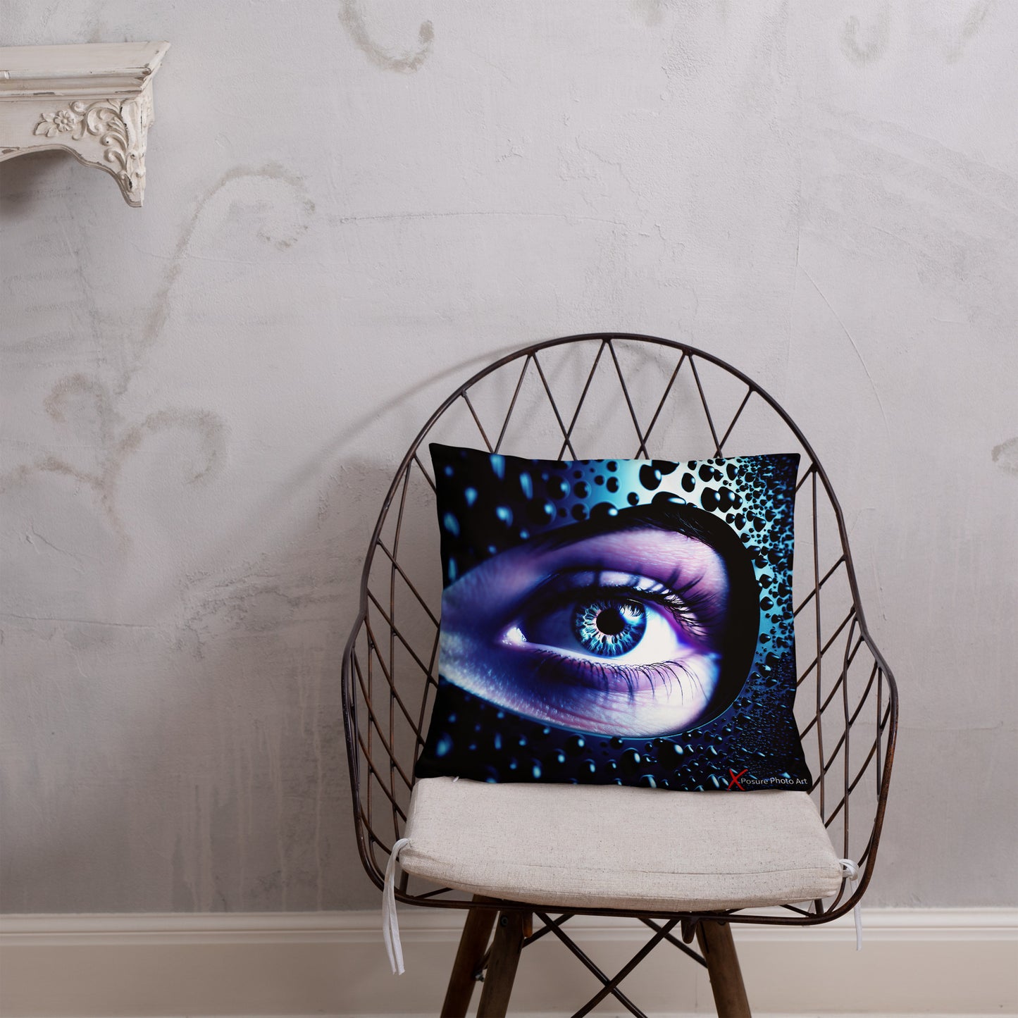 Xposure Custom Pillow-18”x18”- Leather Eye