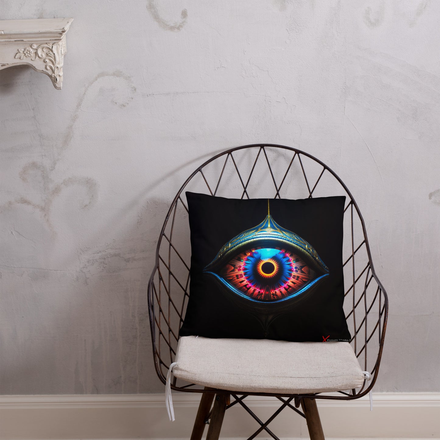 Xposure Custom Pillow-18”x18”-Cyber Eye