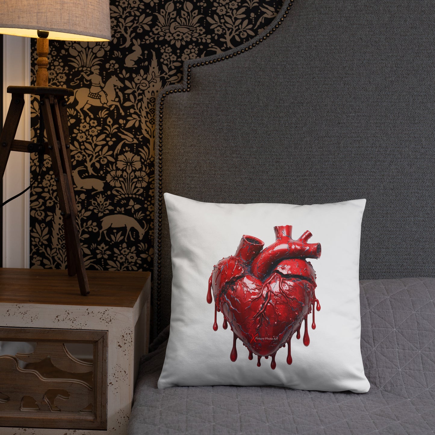 Xposure Custom Pillow-18”x18”-Bleeding Heart