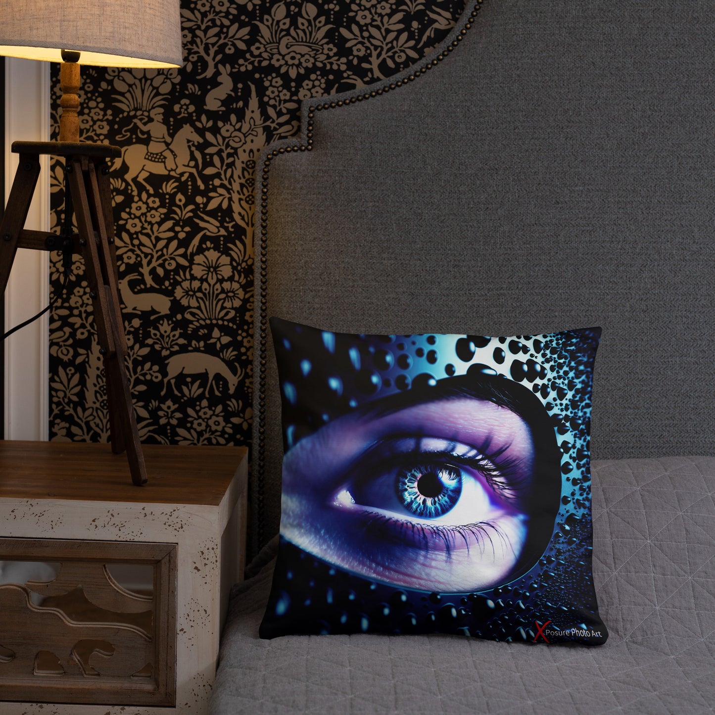 Xposure Custom Pillow-18”x18”- Leather Eye