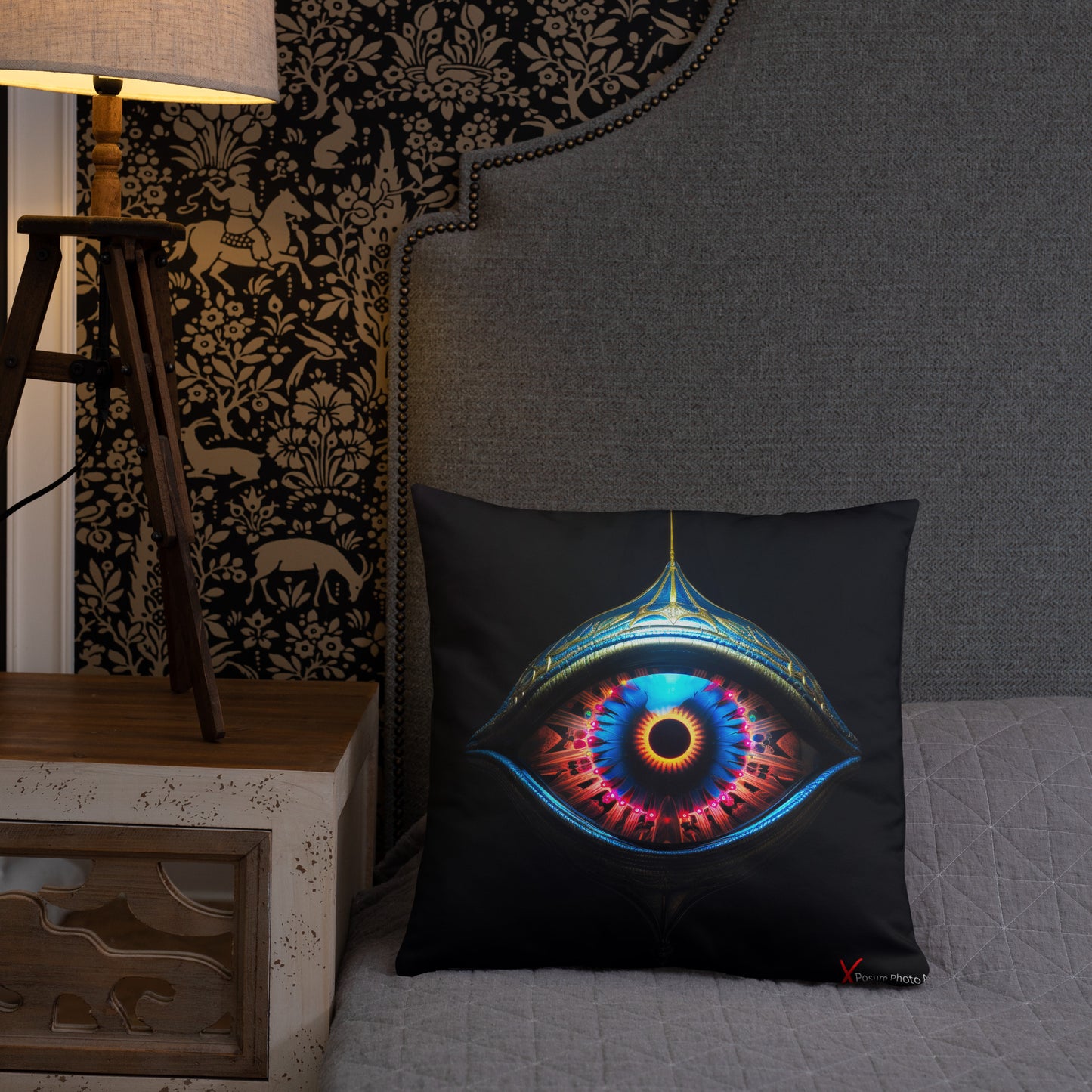 Xposure Custom Pillow-18”x18”-Cyber Eye