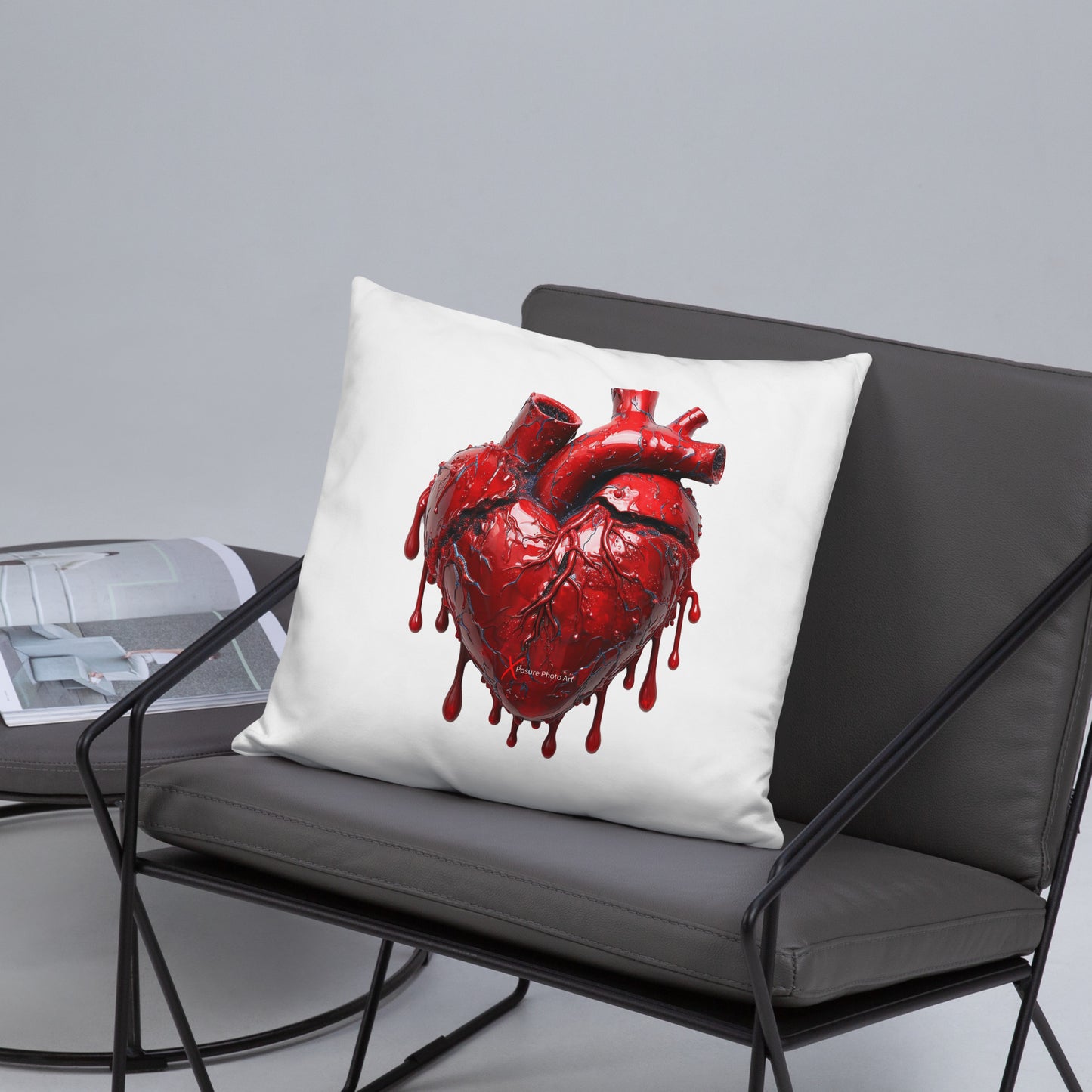 Xposure Custom Pillow-18”x18”-Bleeding Heart