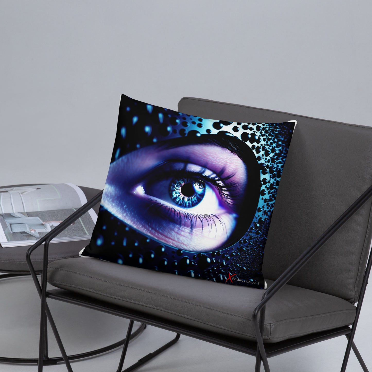 Xposure Custom Pillow-18”x18”- Leather Eye