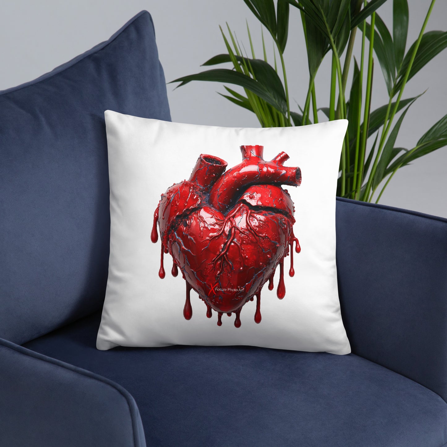 Xposure Custom Pillow-18”x18”-Bleeding Heart