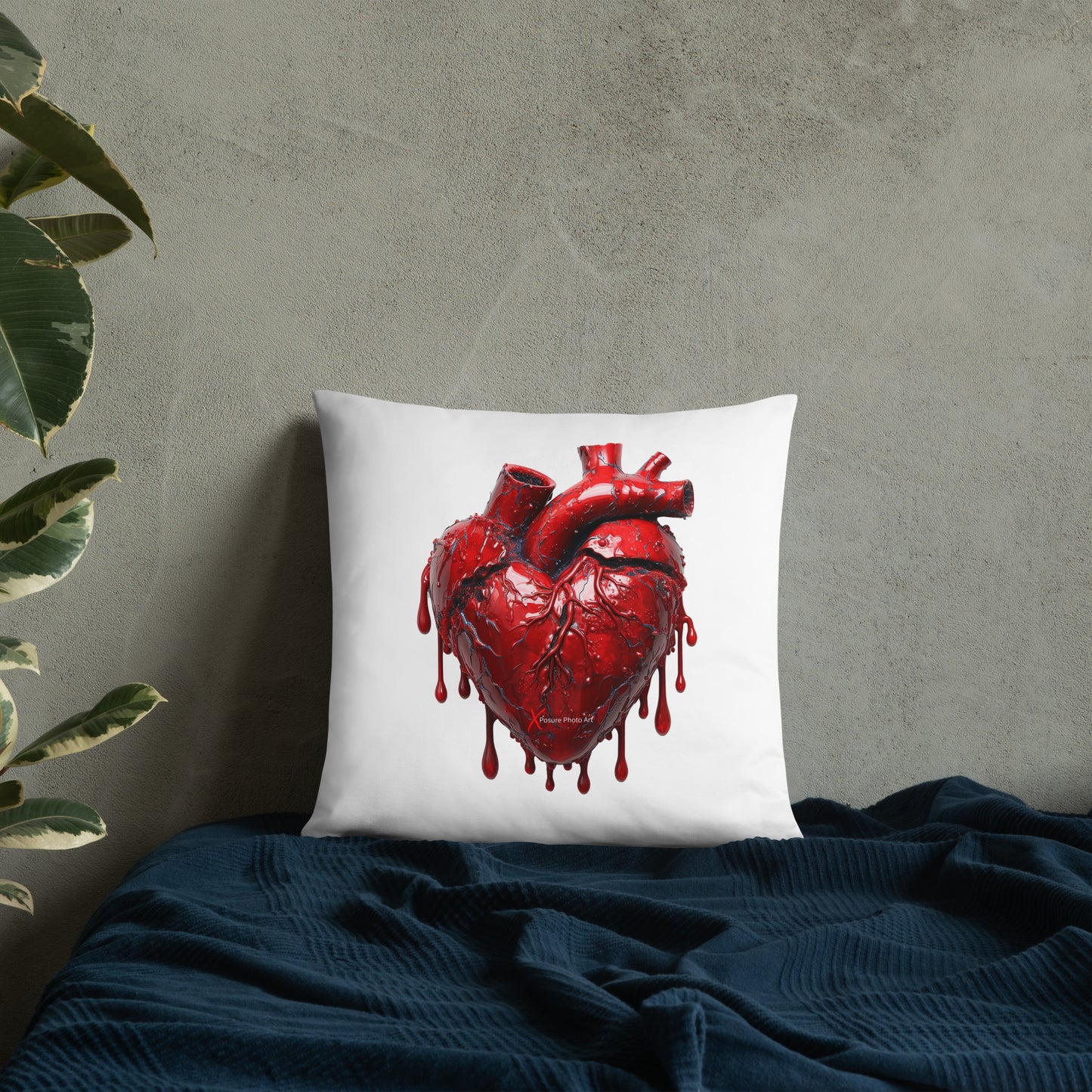 Xposure Custom Pillow-18”x18”-Bleeding Heart