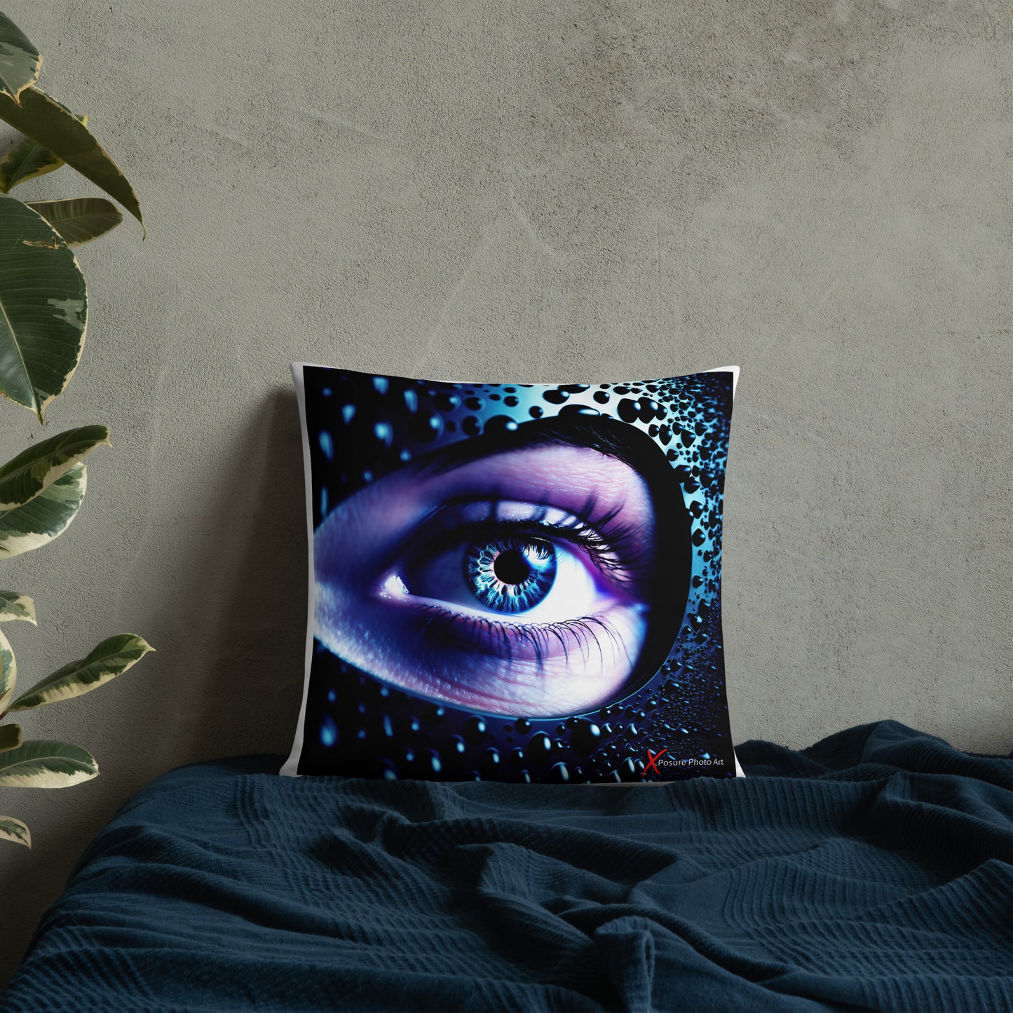 Xposure Custom Pillow-18”x18”- Leather Eye