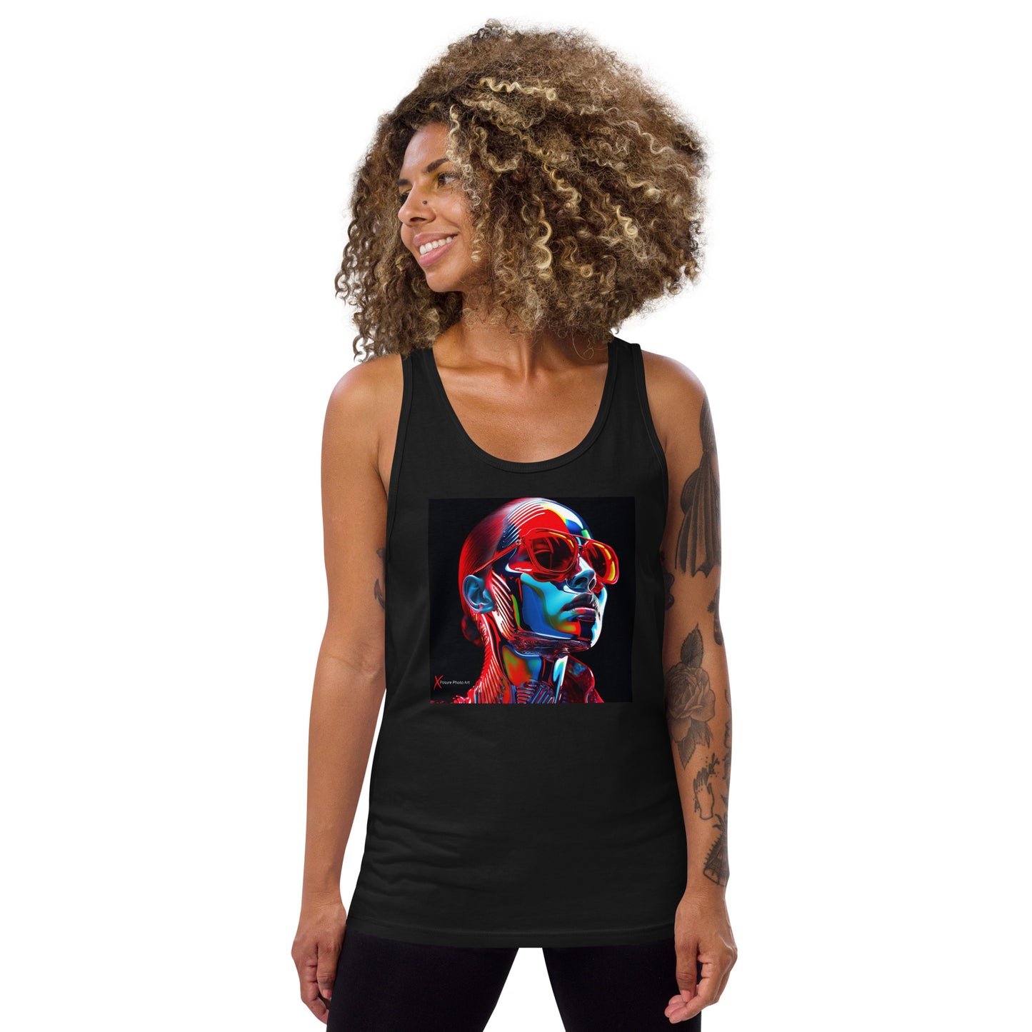 Unisex Tank Top, Neon Glow Girl