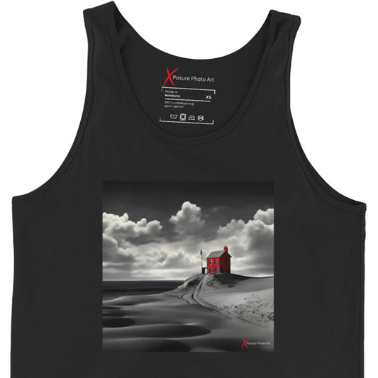 Unisex Tank Top, Red Cottage