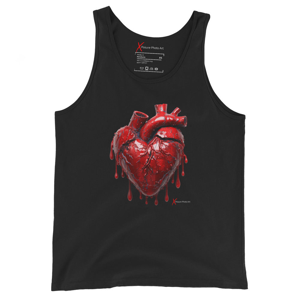 Unisex Tank Top, Bleeding Heart