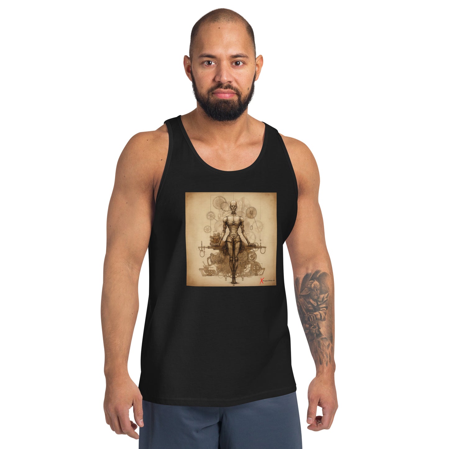 Unisex Tank Top, Da Vinci Steampunk Woman