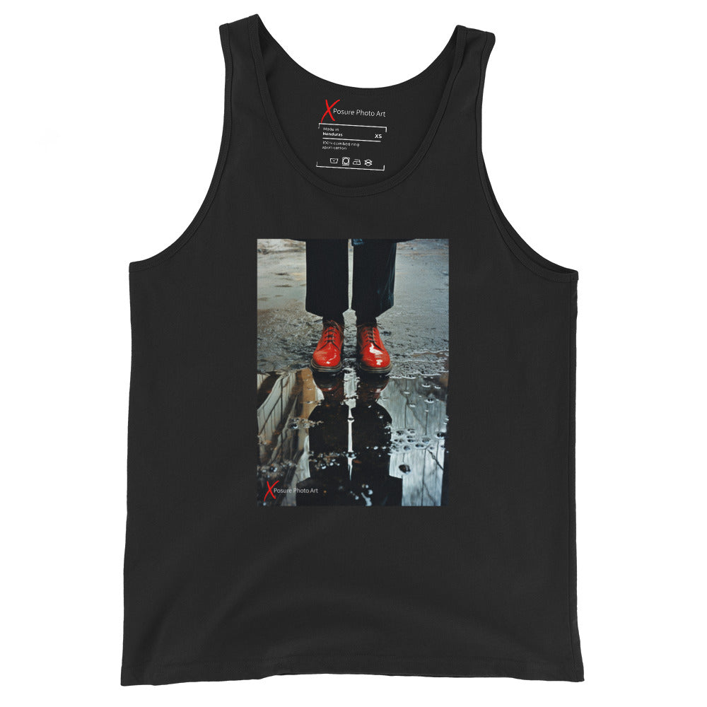 Unisex Tank Top, Red Shiny Shoes