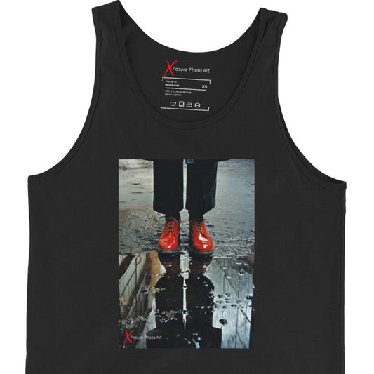 Unisex Tank Top, Red Shiny Shoes