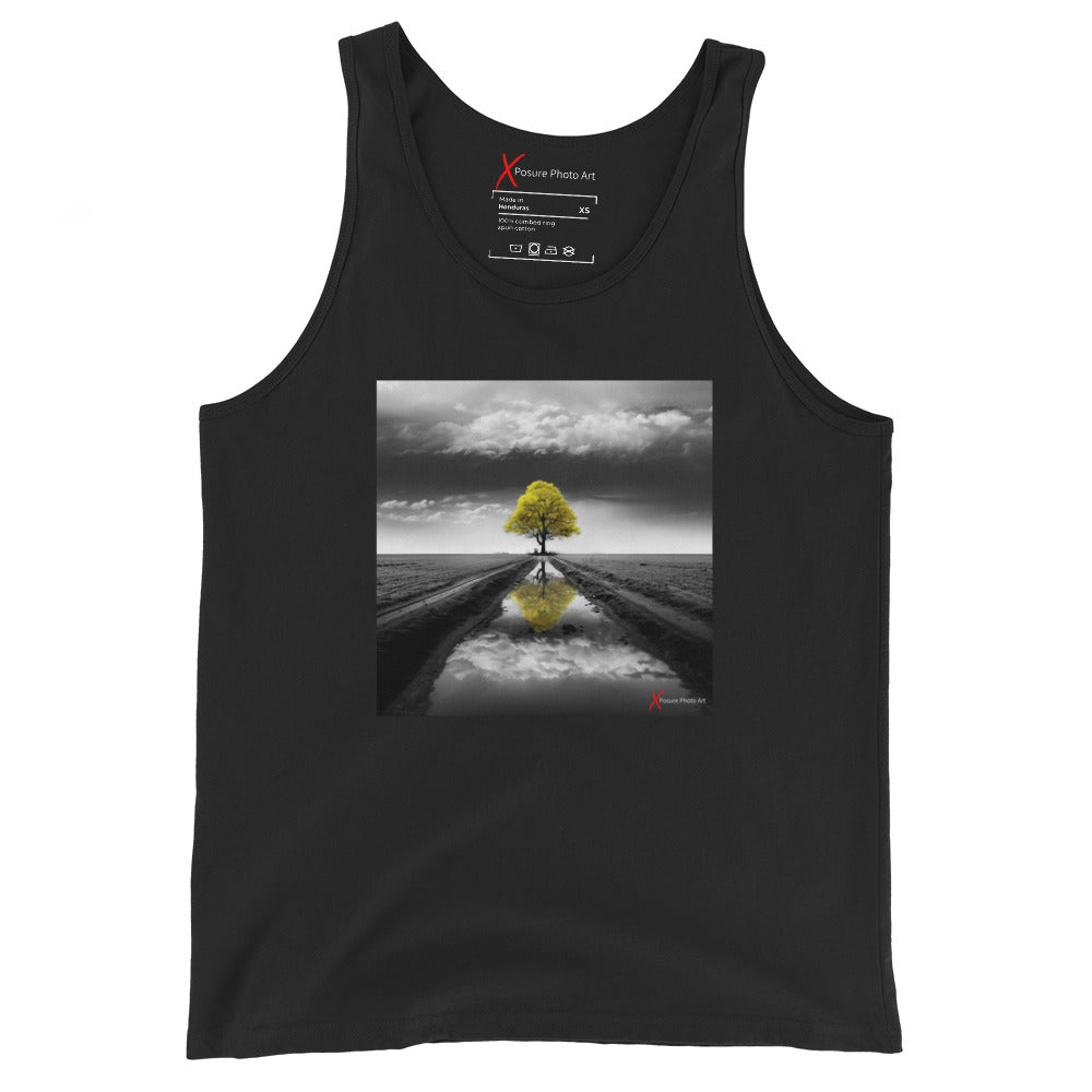 Unisex Tank Top, Yellow Tree