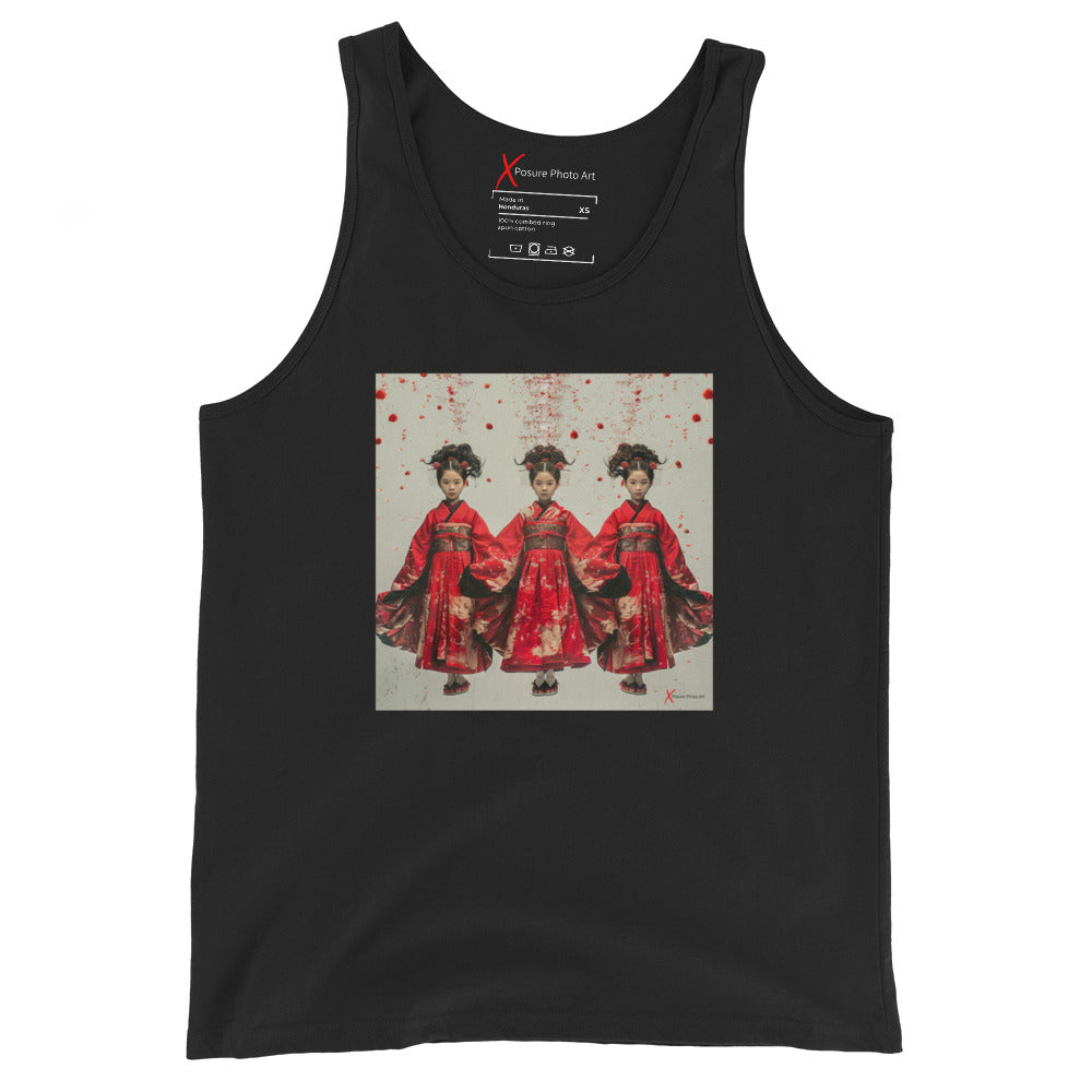 Unisex Tank Top, Oriental Triplets