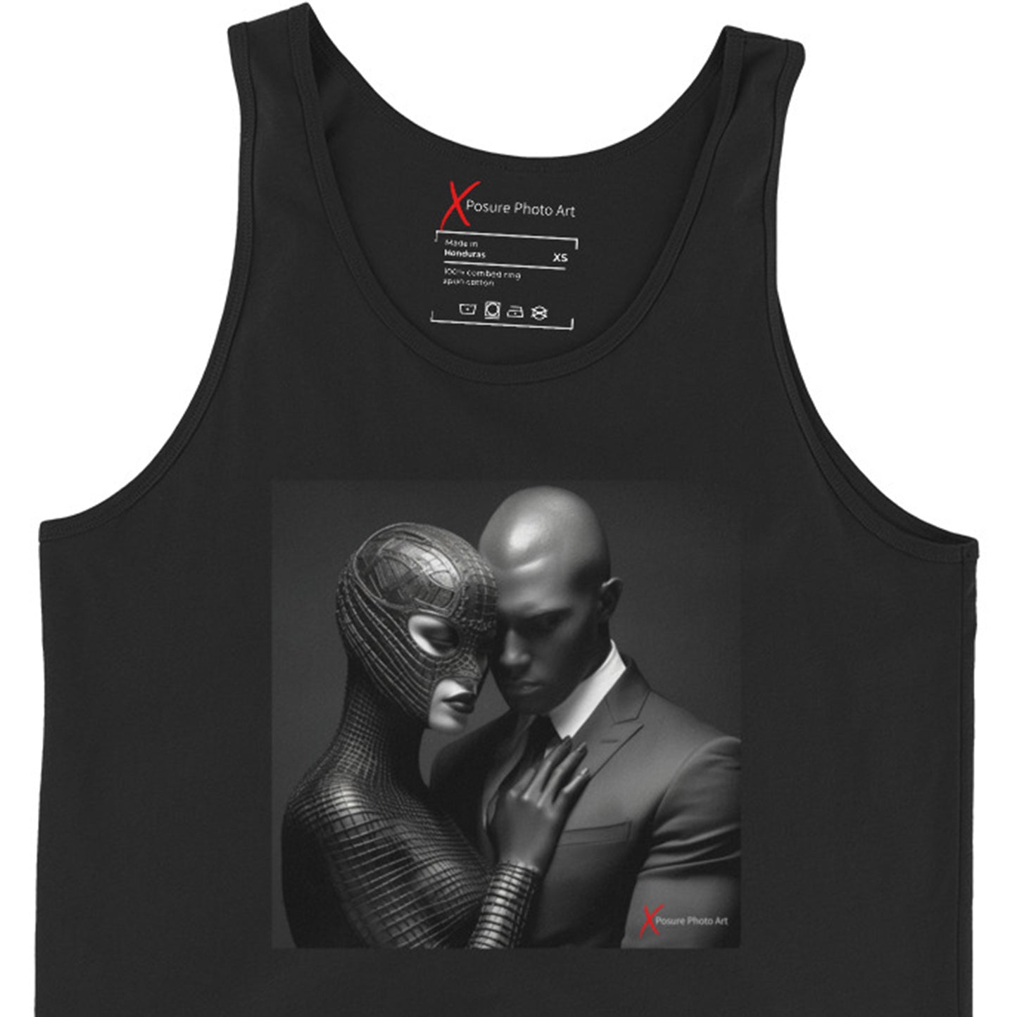 Unisex Tank Top, Black on Black