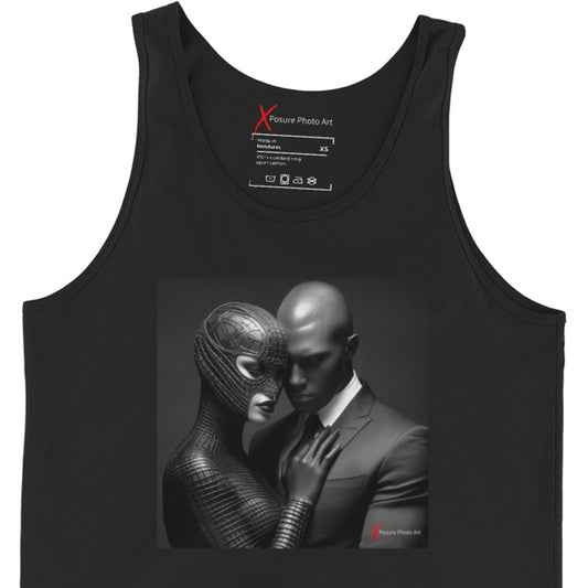 Unisex Tank Top, Black on Black