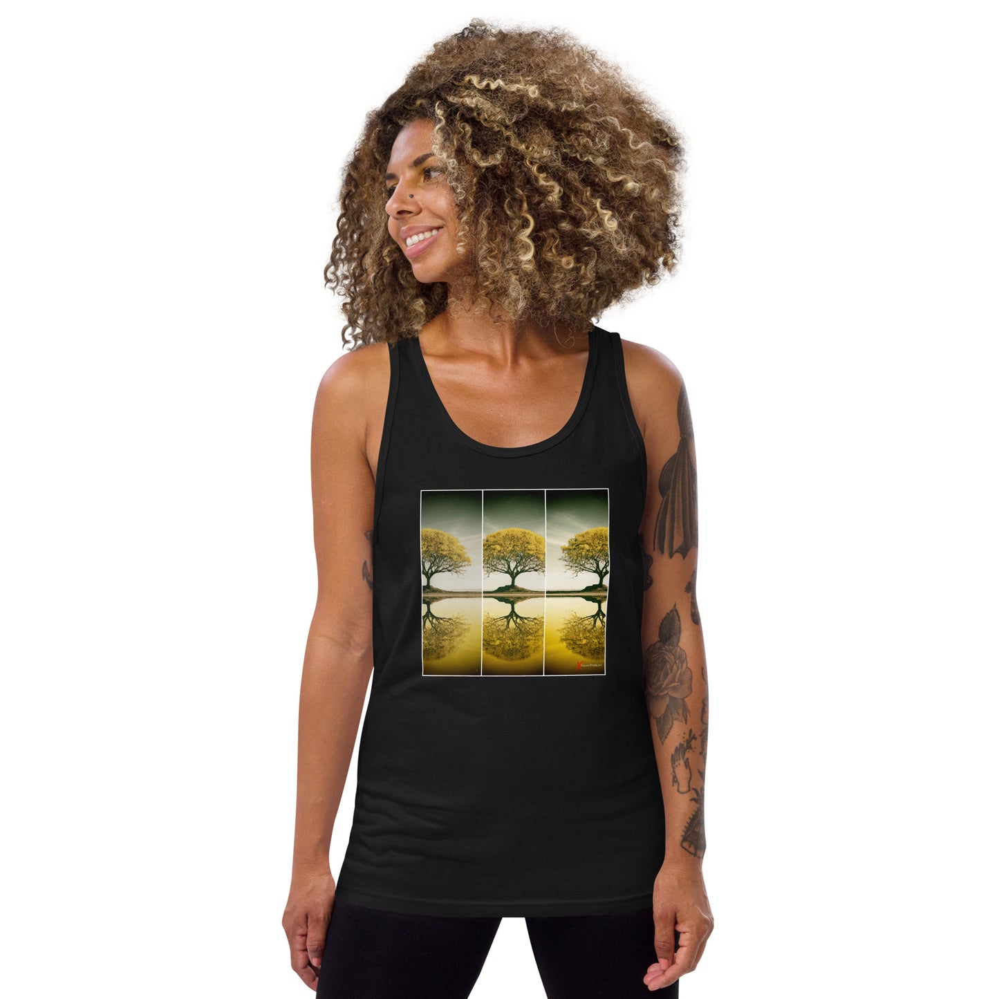 Unisex Tank Top, Yellow Triology