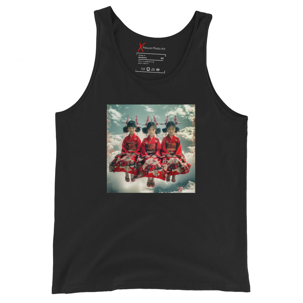 Unisex Tank Top, Oriental Triplets