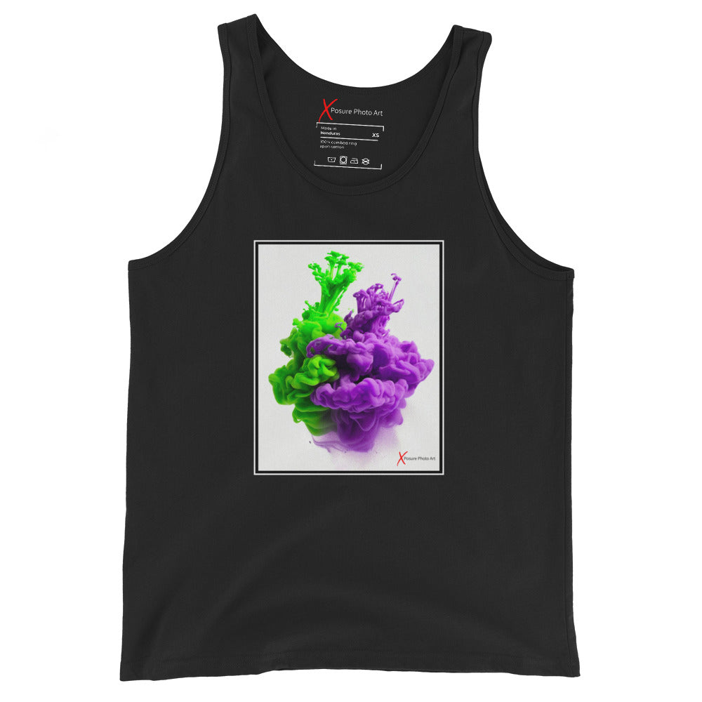 Unisex Tank Top, Purple Green Hug