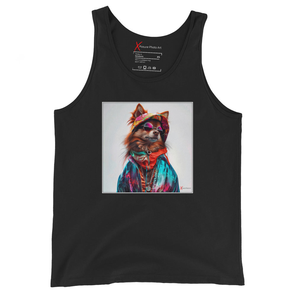 Unisex Tank Top, Pomeranian Portrait