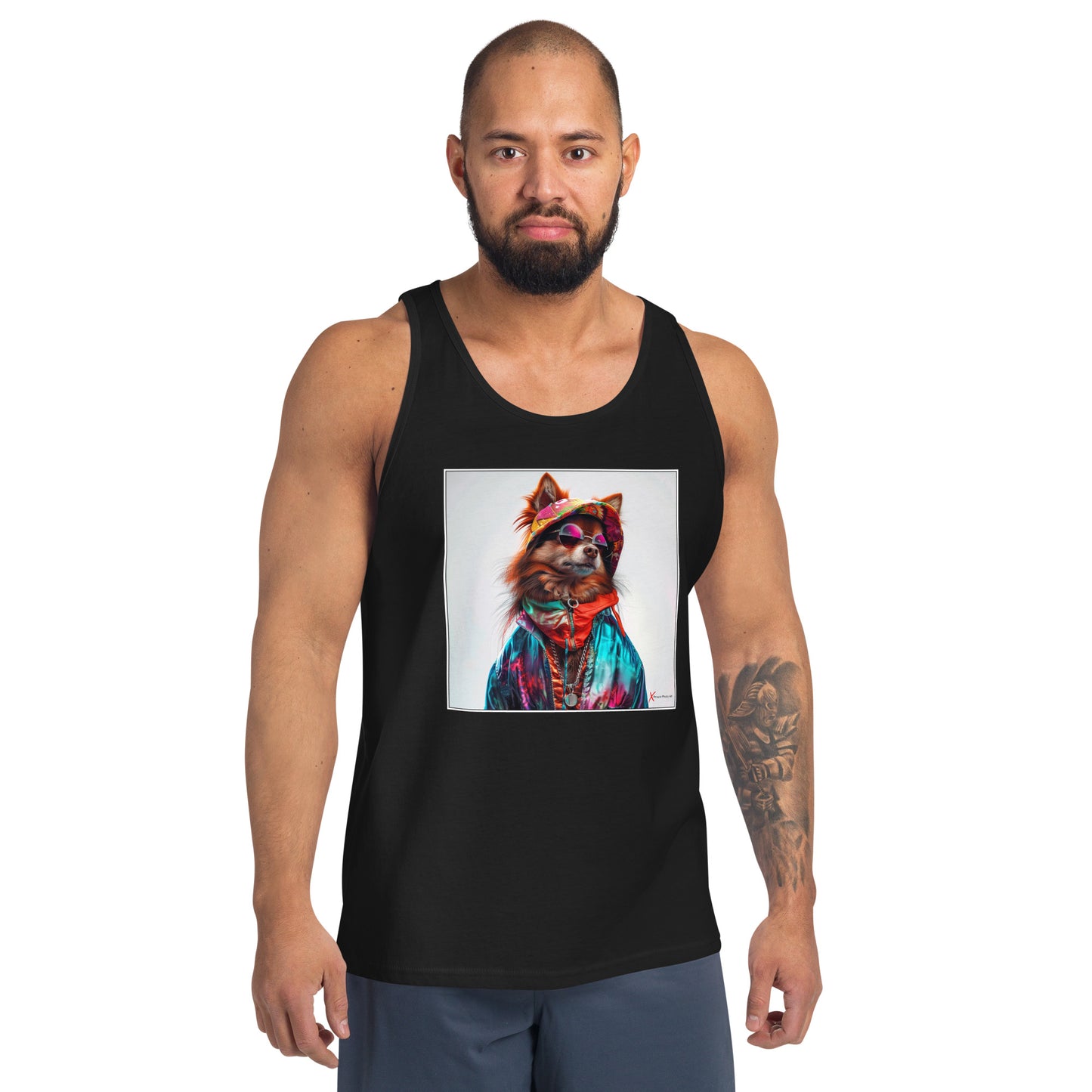 Unisex Tank Top, Pomeranian Portrait