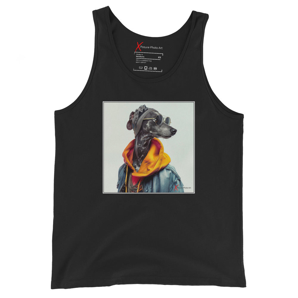 Unisex Tank Top, Galgo Hipster