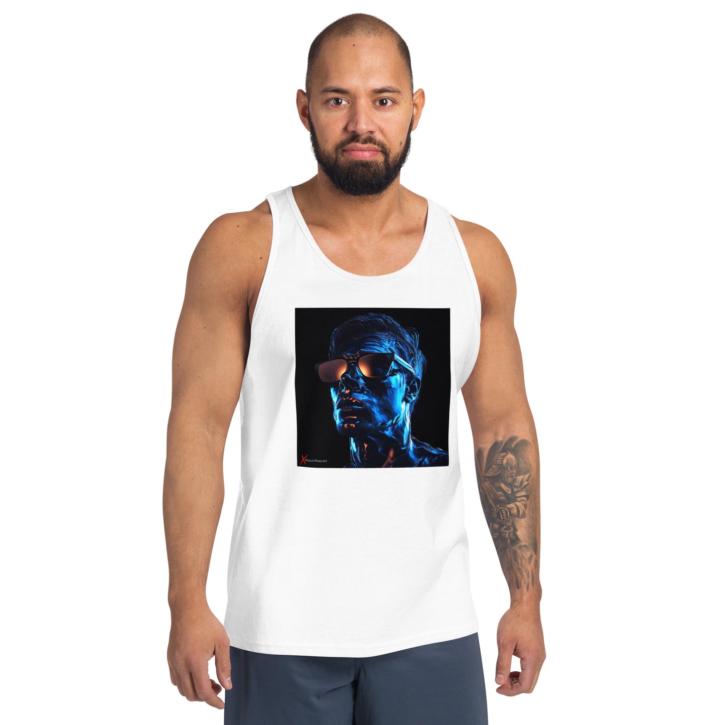 Unisex Tank Top, Blue Glow Boy