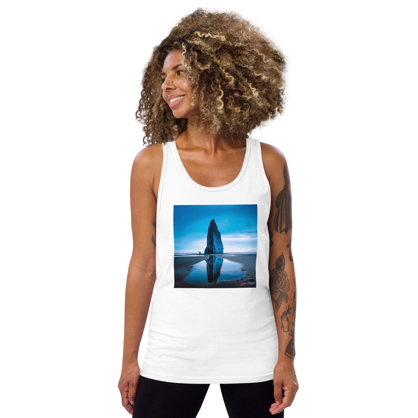 Unisex Tank Top, Blue Pinnacle